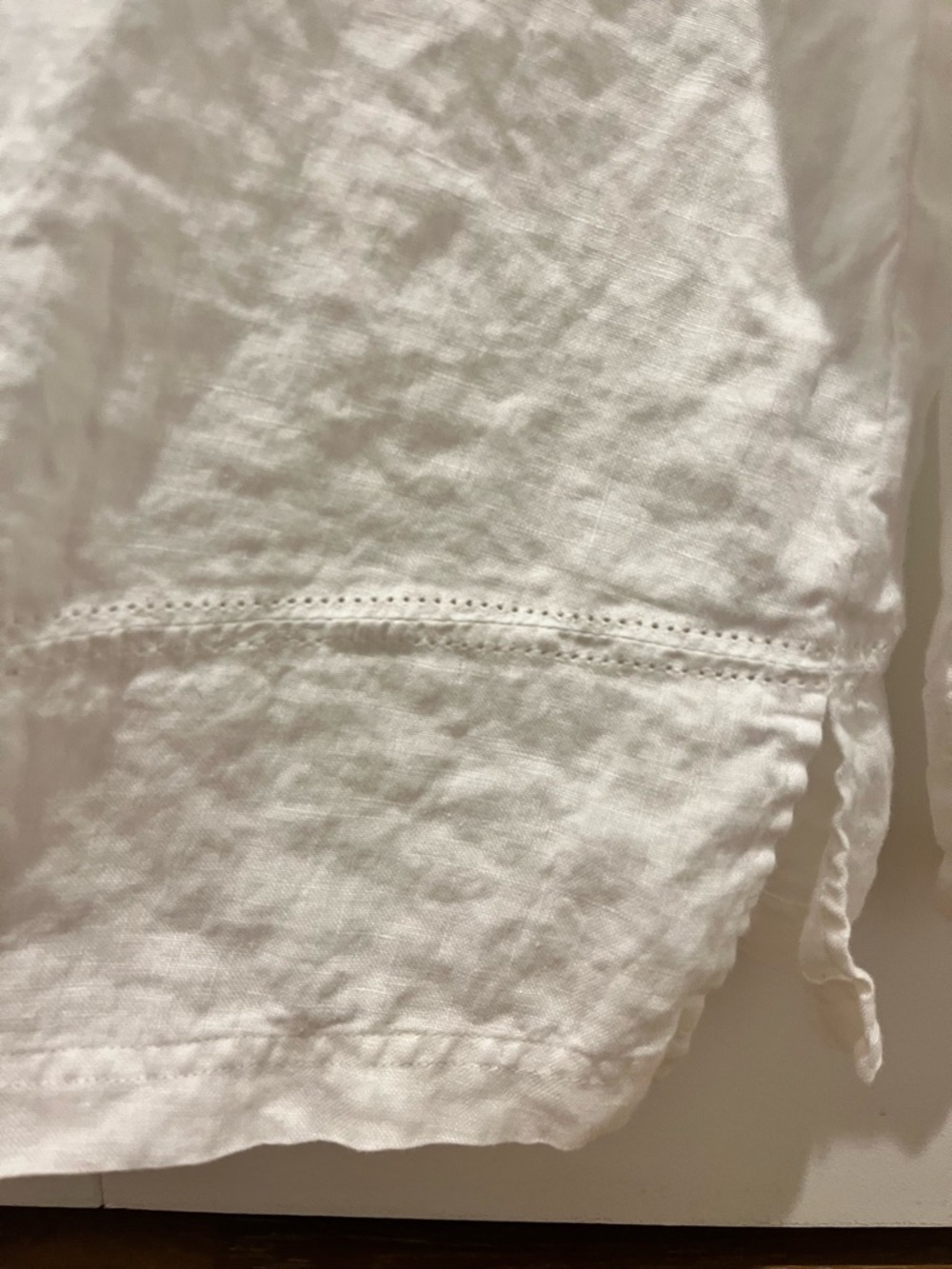 Talbots White Irish Linen Shirt 100% linen gently worn - Picture 5 of 11